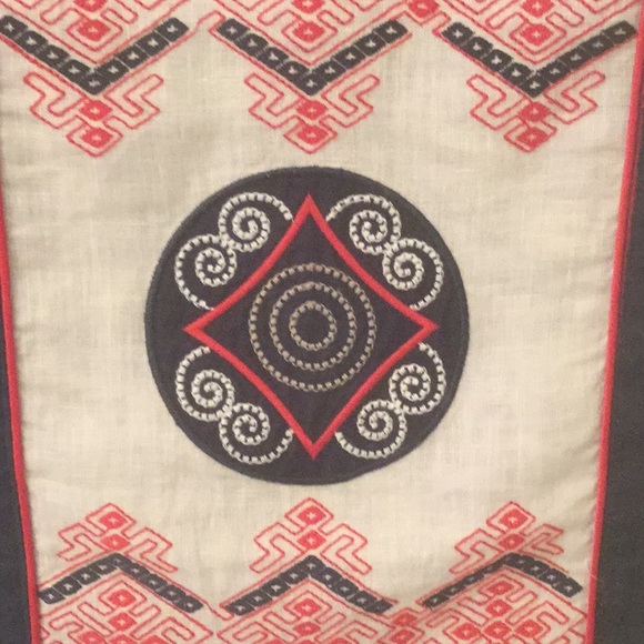 3/4 sleeve linen top, boho - Picture 3 of 7